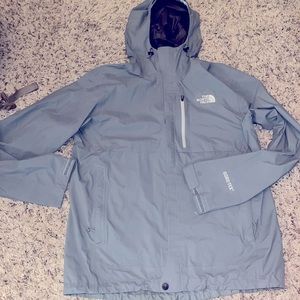 North Face Dryzzle FUTURELIGHT Hooded Rain Jacket Gray Gor-tex Medium